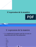 L Expression de La Mani Re