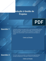 Exercicios Gestão Projetos