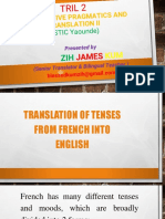 TRIL2 - Translation of Tenses