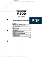 Emission Control System Daihatsu f300 HD Engine