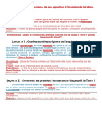 2.trace Écrite de La Préhistoire À L'histoire