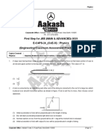 E-CAPS-24 - For CoE (XI) - Physics - (Que. - Answer Key)