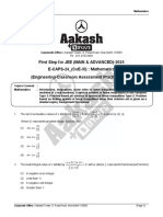 E-CAPS-24 - For CoE (XI) - Mathematics - (Que. - Answer Key)