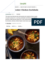 Pressure-Cooker Chicken Enchilada Soup