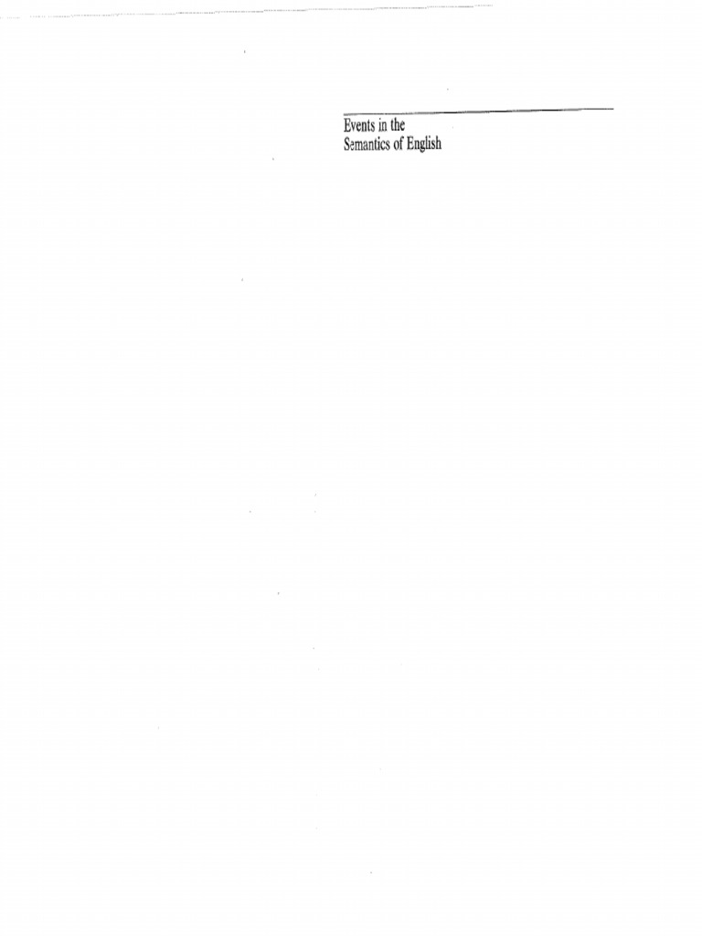その他 Events in the Semantics of English: A S Events in The Semantics of English A Study in Subatomic Semantics