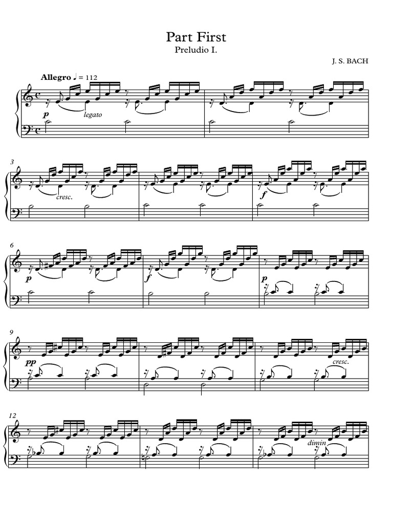 Part First - Partitura Completa | PDF