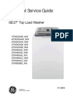 Ge Washer Htw200 Mtw200 Gtw220 Htw240 Gtw330 Gtw460 Gtw485 Gtw490 Gtw680 - Service Manual