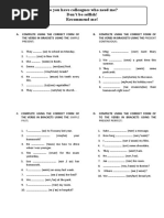 Present Simple, Present Continuois, Present Perfect, Past Simple (Worksheet)