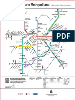 Mapa Da Rede de Transporte Metropolitano Sem Legenda