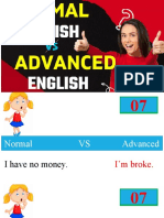 Normal Vs Advanced English