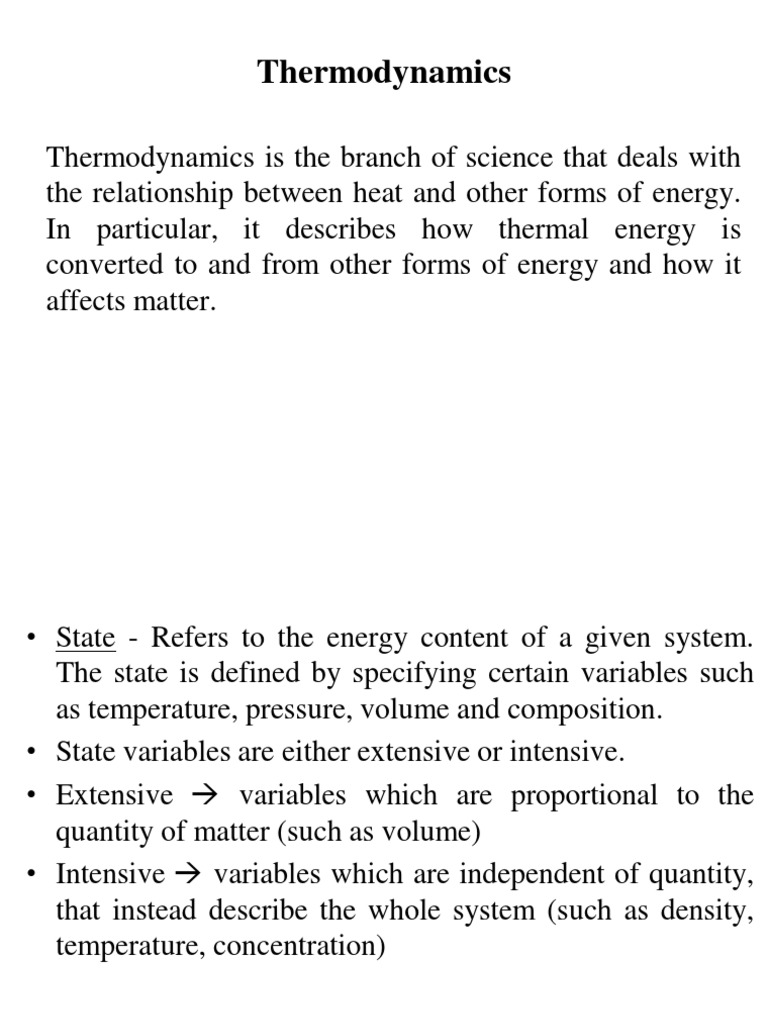Thermodynamics First Law | PDF | Heat | Thermodynamics