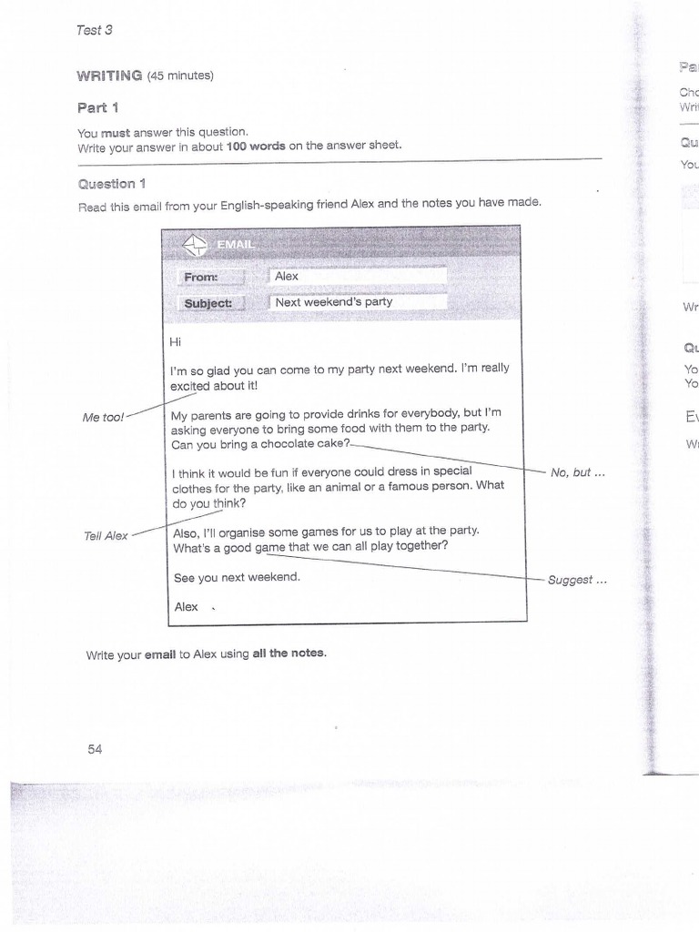 Preliminary FS 1 - Test 3 Writing | PDF