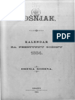 Bosnjak KALENDAR 1884