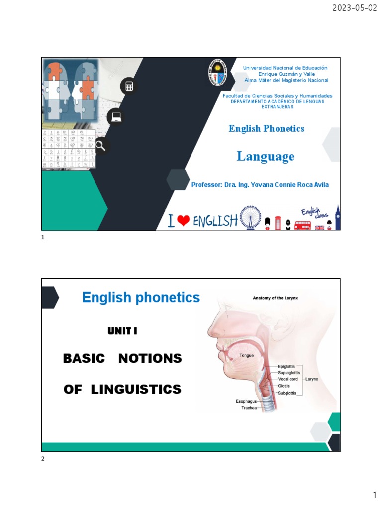Guide1 Phonetics | PDF | Communication | Linguistics