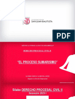 Semana 1 - El Proceso Sumarisimo