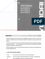 Hyundai Forklift Truck Hlf20c 25c 30c II Parts Manual