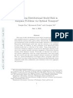 Quantifying Distributional Model Risk in Marginal Problems Via Optimal Transport