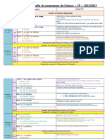 CP - Répartition Annuelle Du Programme de Science 2022 2023