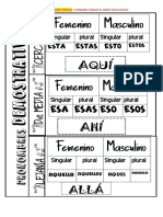 PLANTILLA Pronombres Demostrativos