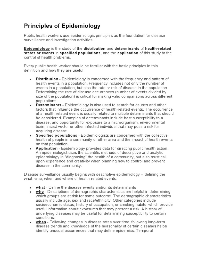 Types Of Epidemiology Pdf