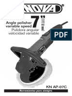 Angle Polisher Variable Speed Pulidora Angular Velocidad Variable