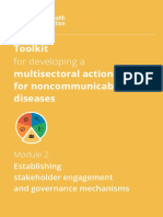 Toolkit Multisectoral Action Plan For Noncommunicable Diseases