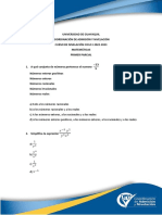 Cuestionario Examen Primer Parcial