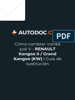 Cómo Cambiar - Correa Poli V - RENAULT Kangoo II - Grand Kangoo (KW) - Guía de Sustitución