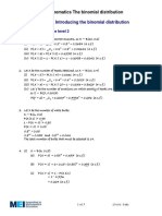 22.2 Binomial Distribution Solutions