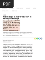 Cours de Pulaar : Alphabet et Dialectes | PDF | Linguistique | Phonétique