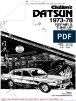 Datsun Tune Up Repair 1973 78