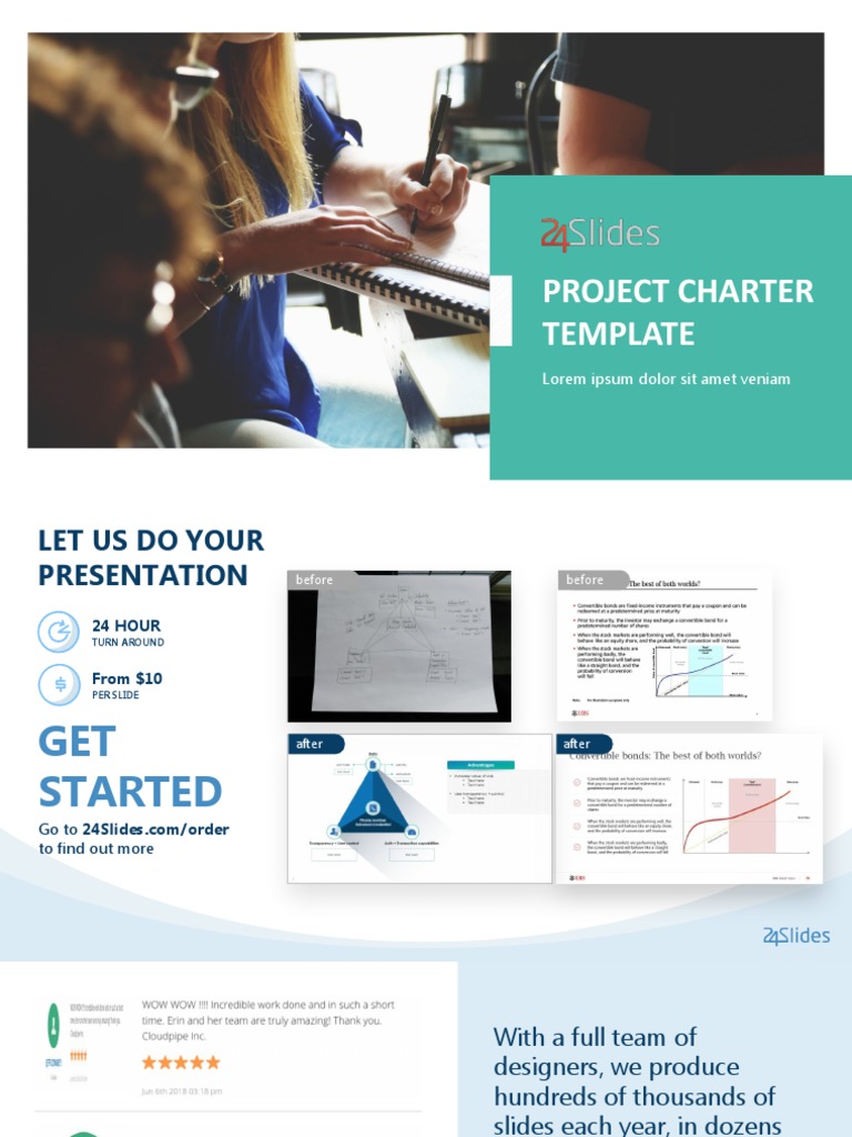 Project Charter Template Ppt-corporate | PDF | Business | Economies