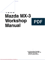 Mazda Mx3 v6 Workshop Manual
