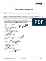 English Language Placement Test