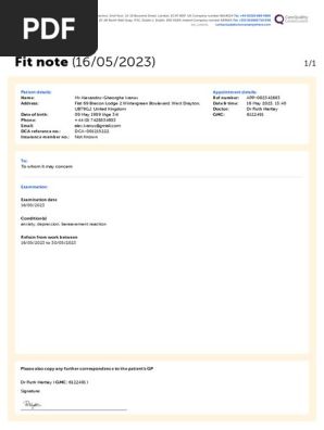 Fit Note