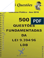 500 Questoes Fundamentadas Lei 9394 96 LDB