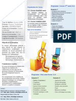 Prospectus Licence Informatique