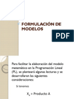 Formulación de Modelos