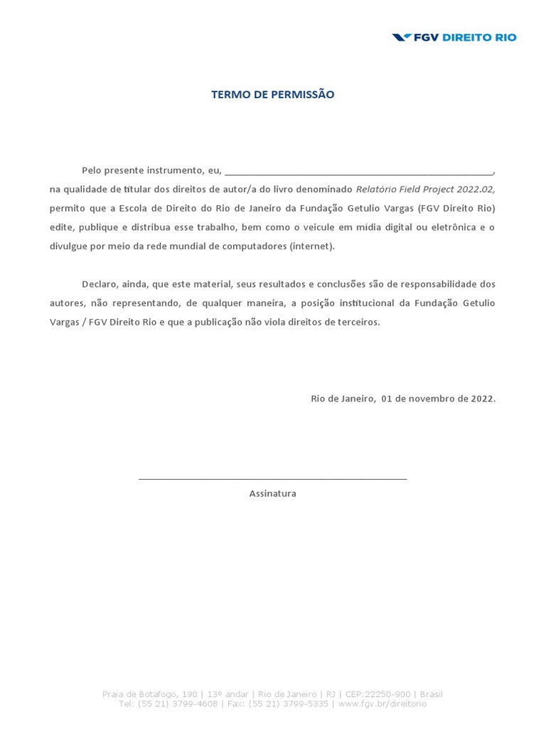MODELO - Termo de Permissão | PDF | Negócios