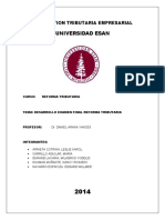 Desarrollo - Examen Reforma Tributaria - ESAN PAE - GTE