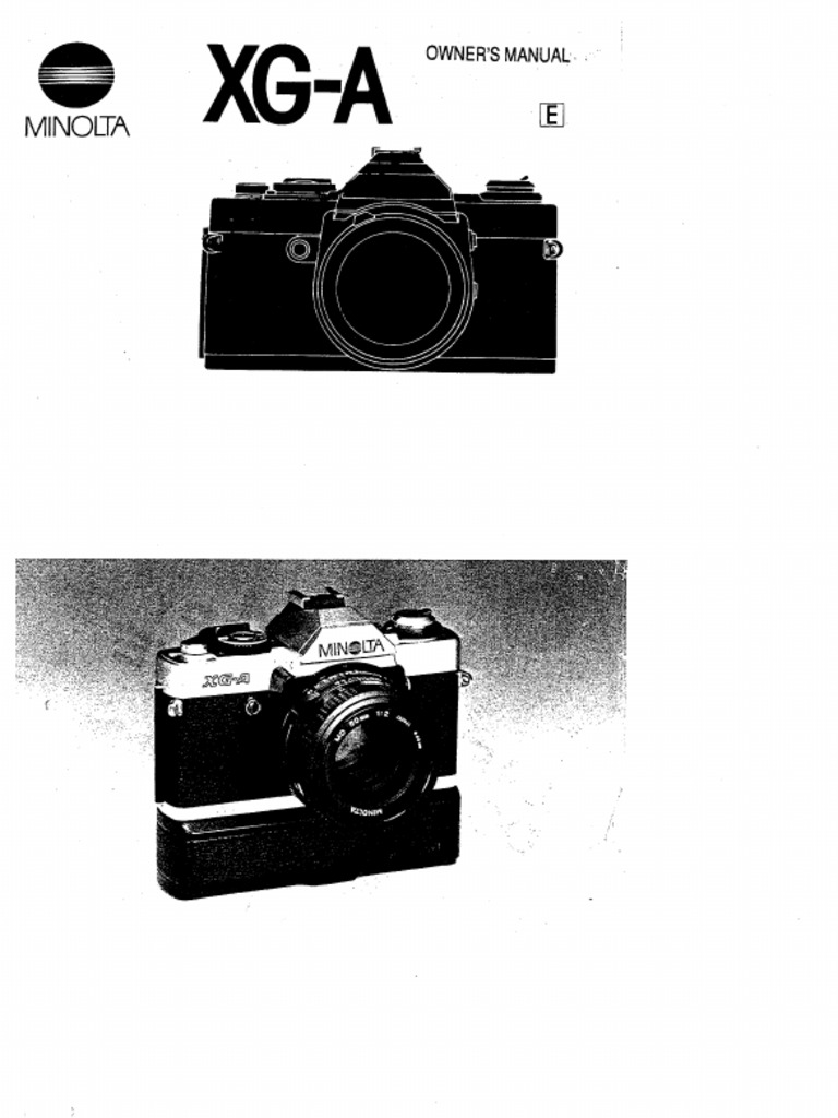 Minolta Film Camera XGA PDF