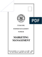 Marketing Management Paper III Eng