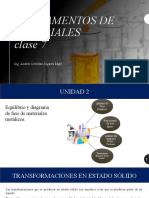 Unidad 2 Fundamentos Materiales Clase 7