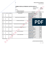 Documento Sin Valor Oficial: Estado Académico Detalle Periodo Lectivo 2023-I B