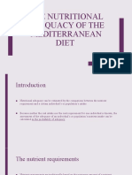Nutritional Adequacy of The Mediterranean Diet