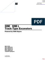 Caterpillar 320c 320c L Track Type Excavators Parts Manual