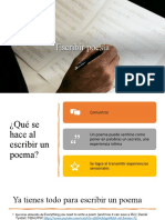 Presentación PP Escribir Poesía