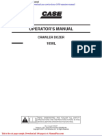Case Crawler Dozer 1650l Operators Manual