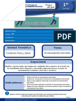 Educacioón Física 1er. Curso Plan Común Sistema de Entrenamiento en Intervalado