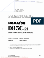 Komatsu d85c 21 50c Shop Manual Sebm014700
